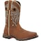 Durango Women's Waterproof Western Work Boot, 9 M, Steel Toe, 10 in H, Rugged Tan, DRD0416 DRD0416 - alternate 1